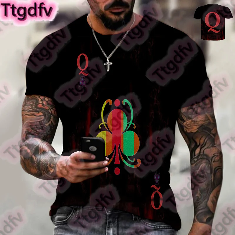 

Men's Cool Plum Blossom A Summer Fashion 3D Printing T-shirt Top Casual Sports Oversized T-shirt