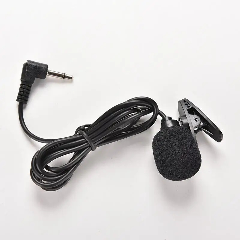 

2Pcs Portable Clip-on Lapel Lavalier Microphone 3.5mm Mini Wired Condenser Microphone for Smartphones PC Laptop