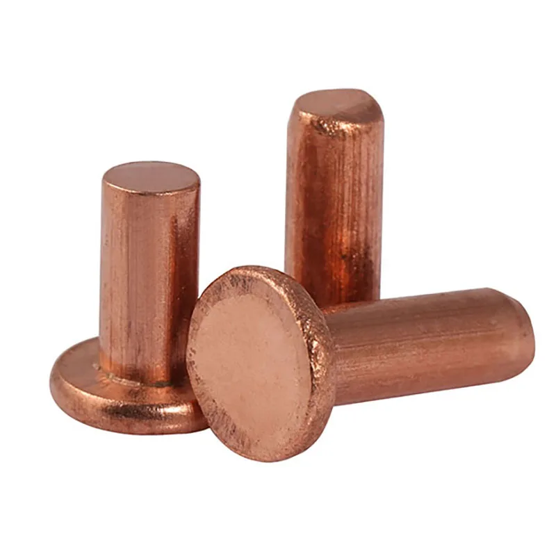 

Copper Solid Rivets Knock Flat Head Rivet GB109 M6