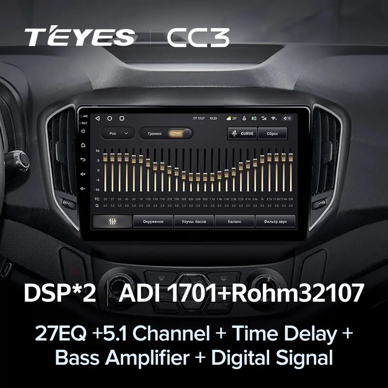 TEYES CC3 Штатная магнитола For Чери Тигго 5 Chery Tiggo 2014 - 2020 до 8-ЯДЕР 6 + 128ГБ 27EQ DSP