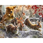 5D алмазная живопись сделай сам, вышивка кролик, бигг, вышивка крестиком, мозаика, зимний домашний декор, новый возрастной стиль, художественная коллекция, мультфильмы