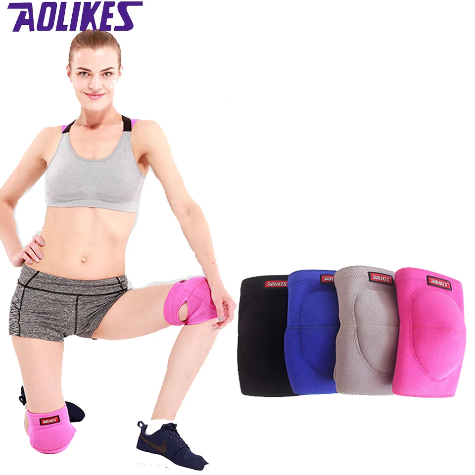 Aolikes 1 шт. наколенники для волейбола плотная губка спортивные Поддержка