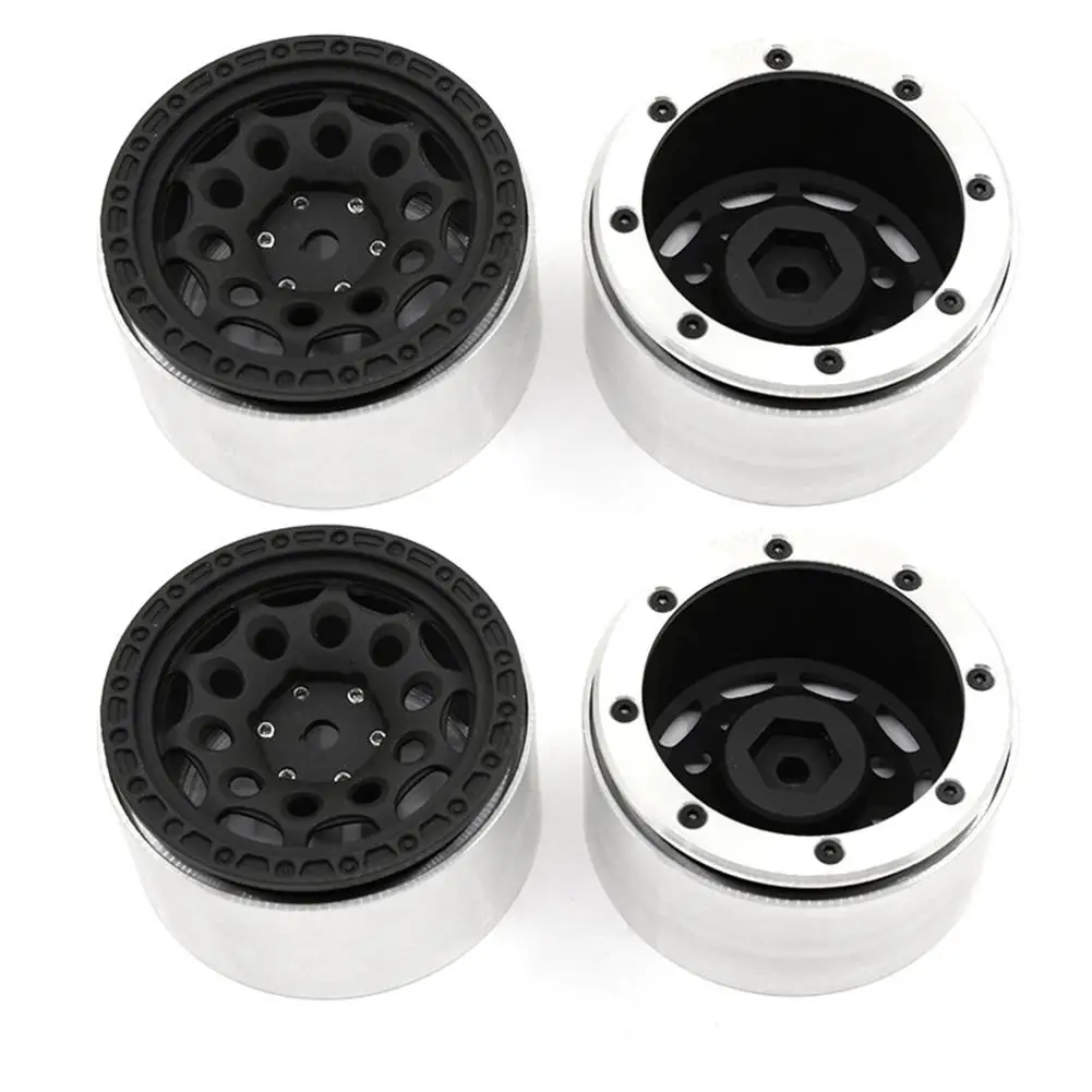 

Rc Car Parts 4 Pcs/set Metal 2.2 Inch Alloy Wheel Hubs Car Model Upgrade Part For Scx10 Trx-4 Polar Wheels