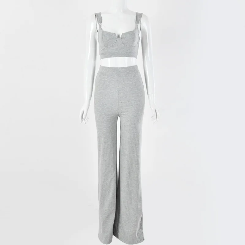 Женский спортивный костюм Fuedage повседневный без рукавов с открытой спиной