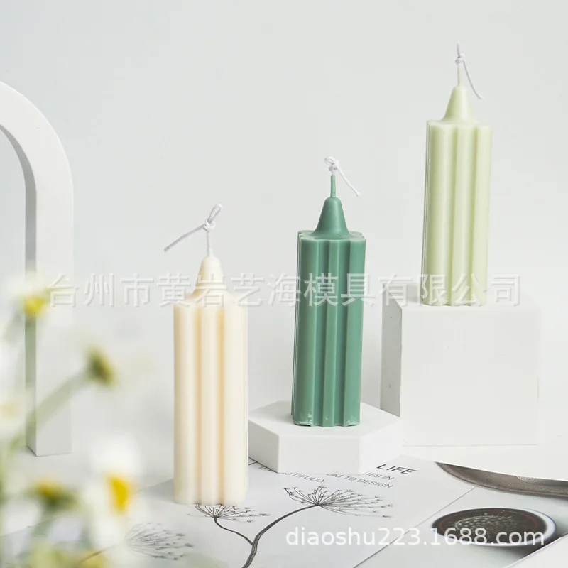 

Square church head candle mould manual aromatherapy candle DIY plastic mould
