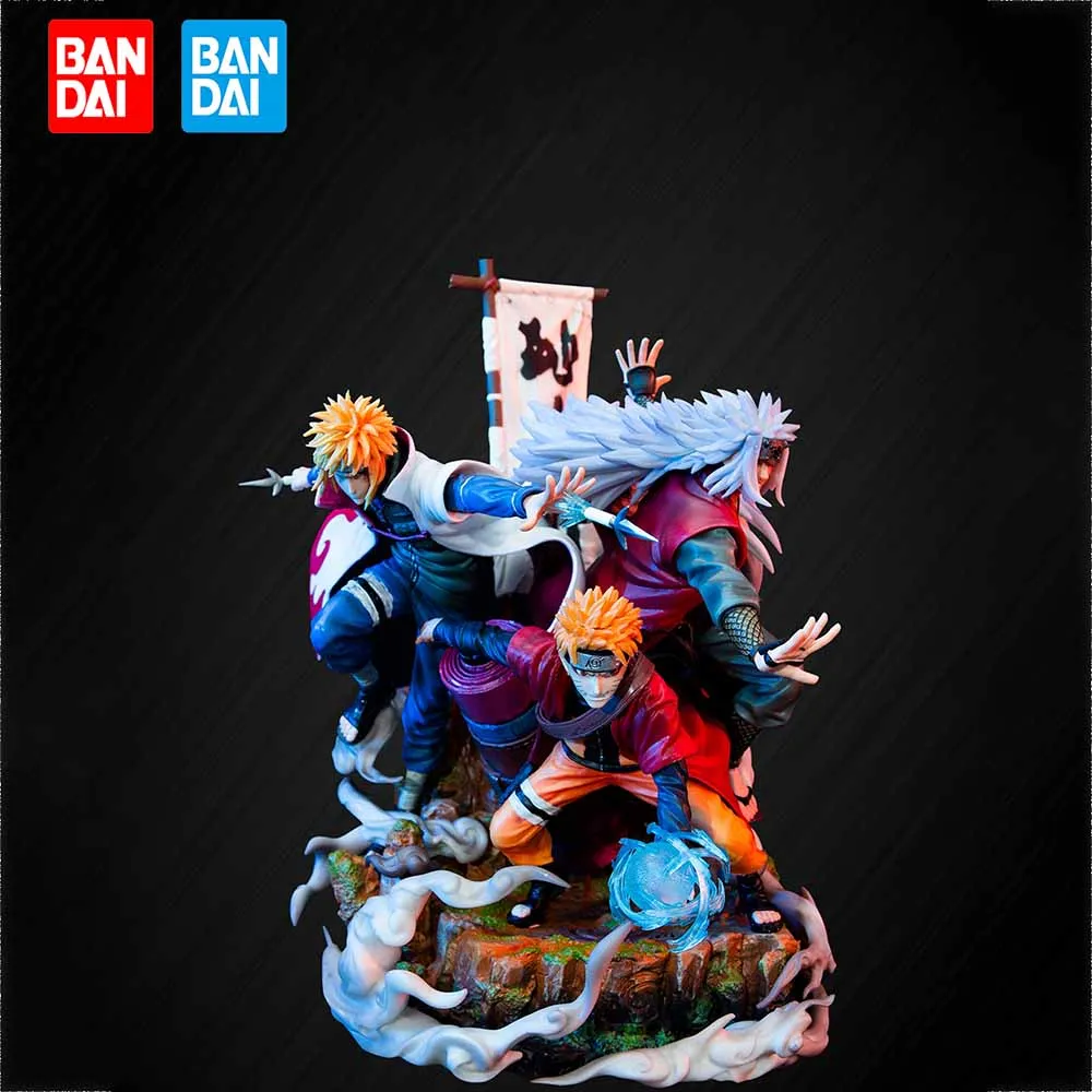 

41cm Anime Naruto Jiraiya Namikaze Figurine Naruto Master Apprentice Action Figure Collectible Model PVC Kid Toy New Years Gift