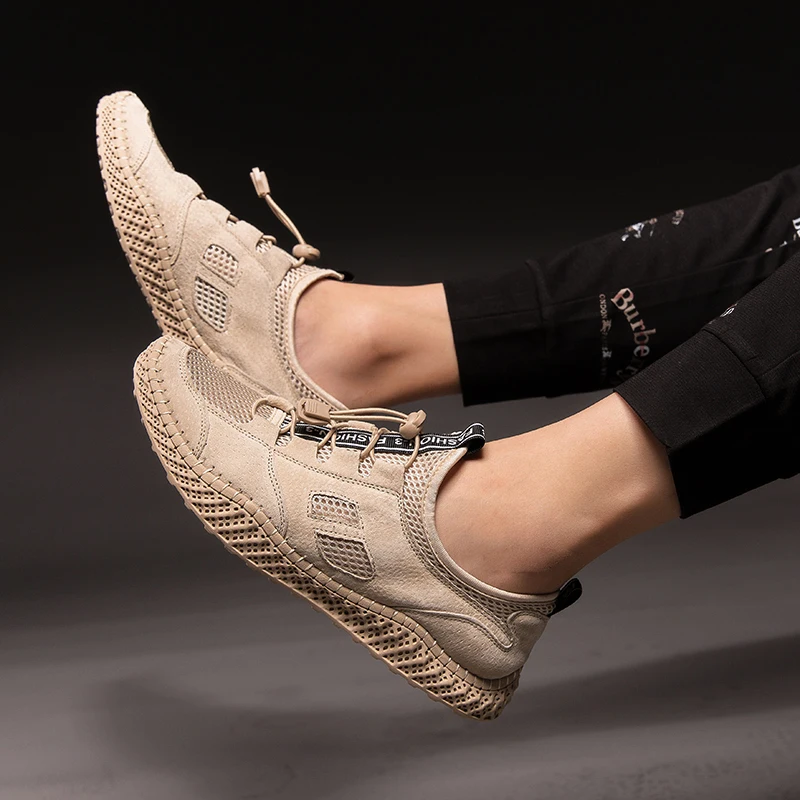 Кроссовки мужские из натуральной кожи Повседневная модная весенняя обувь для