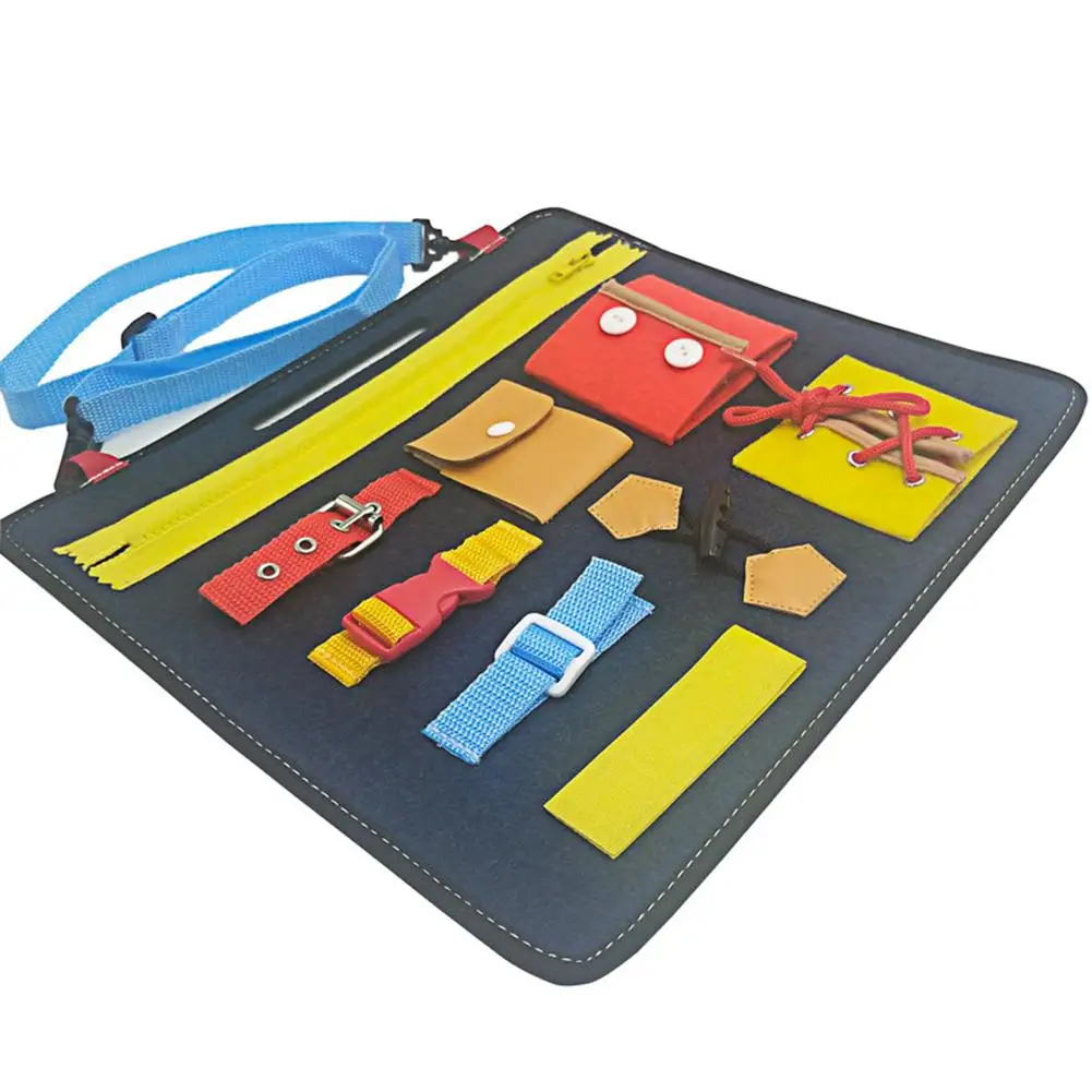 Baby Puzzle Felt Board Children's Toys Education 1-5 Years Old Toy Drawing Learning Dressing Buckle For Children Dress | Спорт и