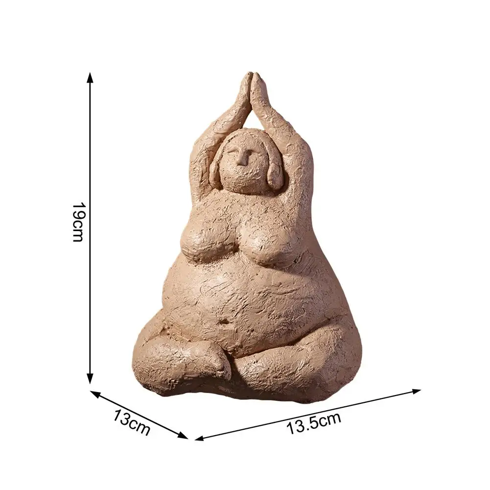 

Innovative Sculpture Yoga Poses Figurine Pendant Resin Lady Figure Statue Miniature Home Yoga Living Room Decoration