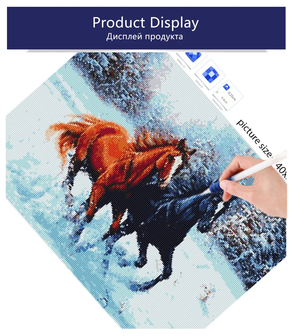 5D алмазная Картина лошадь крест stitc diy Полная квадратная картинка с животными для вышивки со стразами мозаика Стразы домашний Декор подарок распродажа