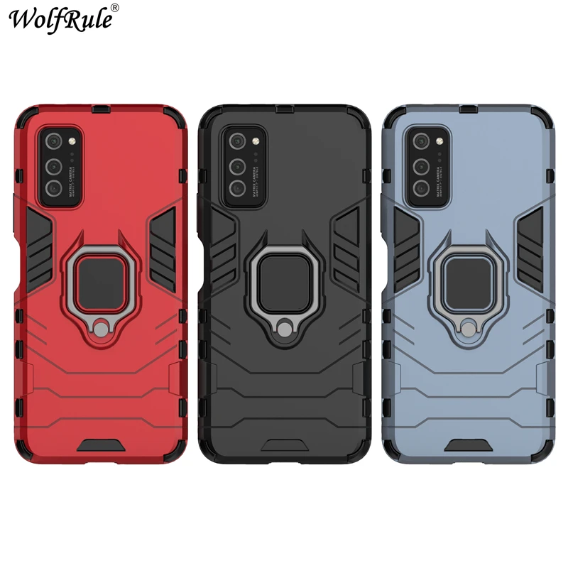 

Holder Magnetic Case For Huawei Honor V30 Case 3-In-1 Shockproof Hard Durable Ring Stand Cover For Honor V30 Case Honor V30 Pro