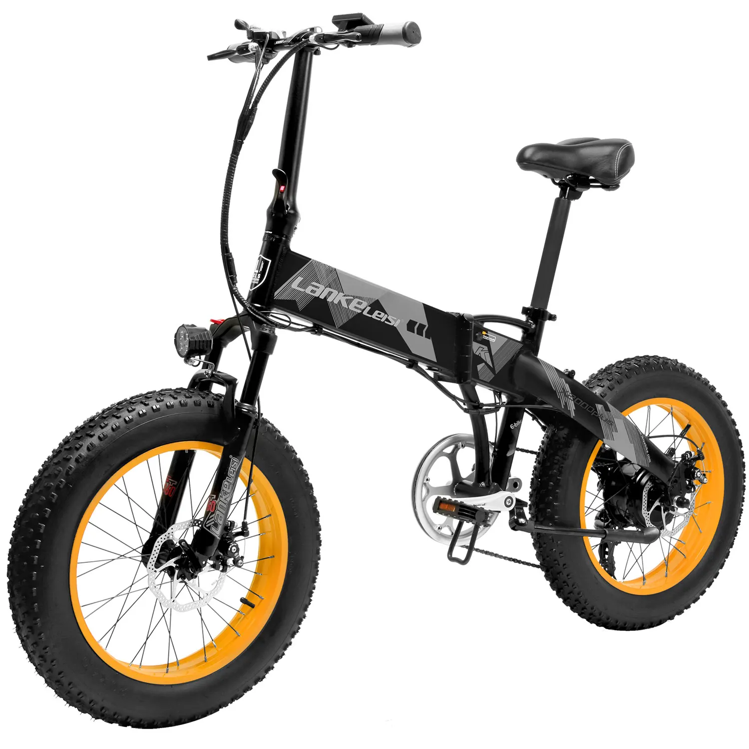[EU Direct] Lankeleisi 20 дюймов складной электрический велосипед 48V 500W 4 0 Fat Tire Максимальная