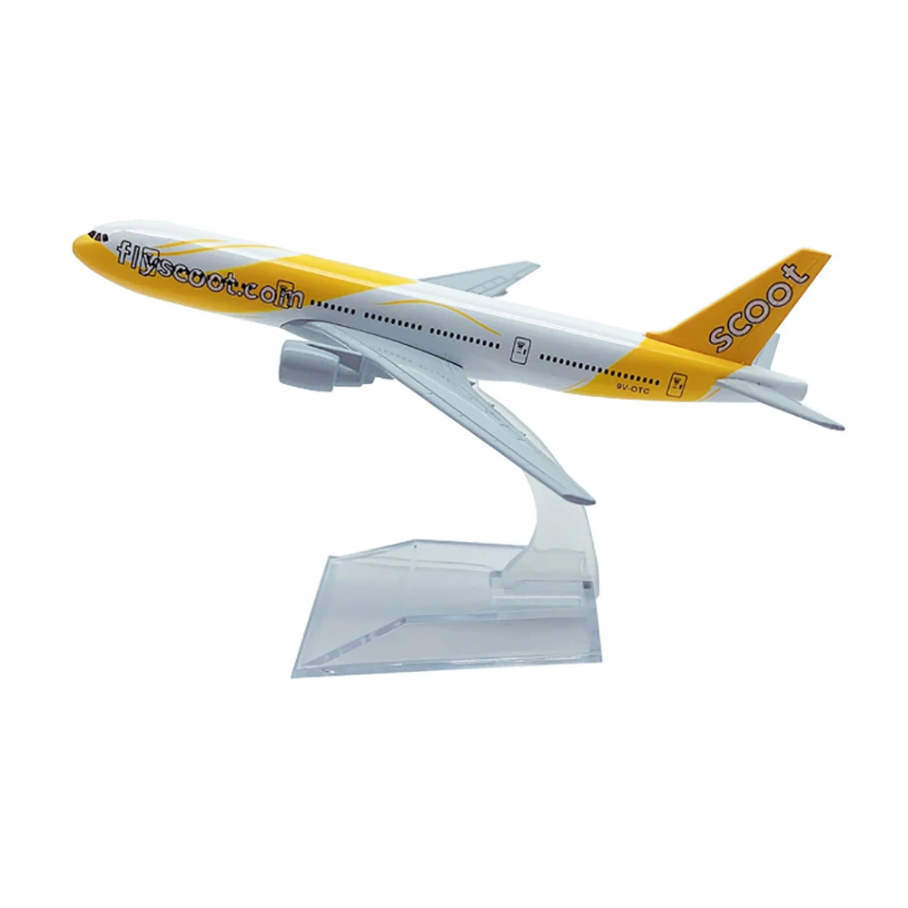 1/400 масштаб самолета Boeing 777 Сингапур Scoot Airways 16 см самолет из сплава B777 модель