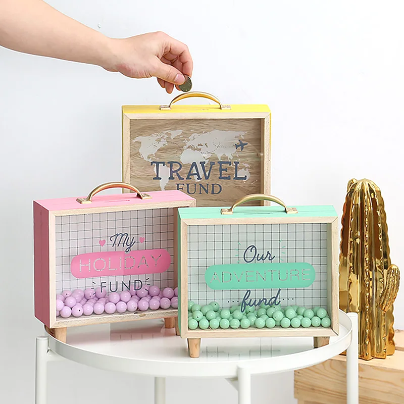 Деревянный чехол свинья-копилка для денег и монет гербовый сбор Настольное