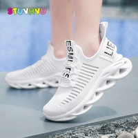 brand boys shoes sports children shoes casual school running sneakers spring and autumn new breathable knitting kids sneakers