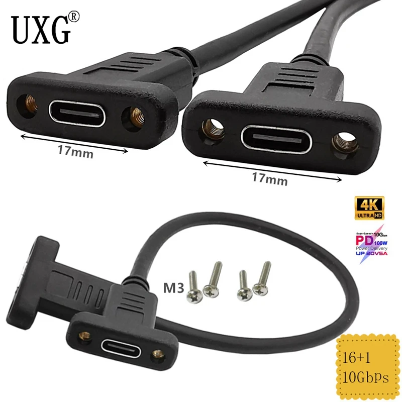 Переходник с USB C Мама на мама типа 10 Гбит/с 3 1 адаптер со стандартом Type конвертер 0