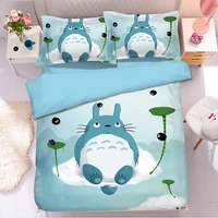popular anime totoro 3d bedding set duvet covers pillowcases comforter bedding sets bedclothes bed linen totoro bedding sets 07