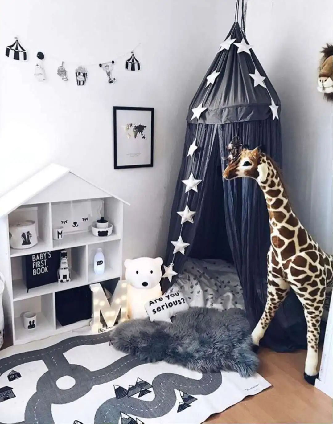 Лесной дорожный детский игровой коврик хлопковые мягкие детские коврики для сна