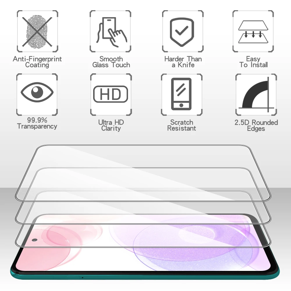 

ScreenProtector TemperedGlass For Xiaomi Redmi note 8T 8 9s 9 6 5 9A 9C 9i 9AT K30 K30i K30S 10X NFC Pro Max Prime 4G 5G