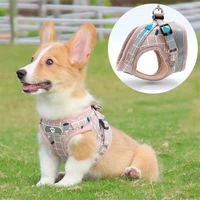 dog vests pet harness and leash adjustable puppy harness dog cat chest strap outdoor supplies reflective dog harness