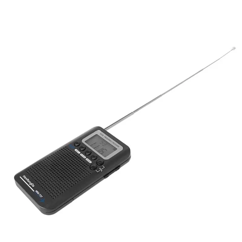 HRD-737 цифровой ЖК-дисплей Дисплей полный диапазон радио Портативный FM/AM/SW/CB/Air/VHF до