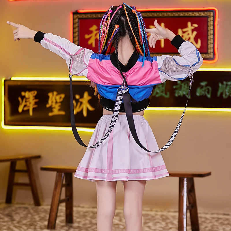 Новинка одежда для джазовых танцев девочек юбка джаза Детское пальто в стиле хип