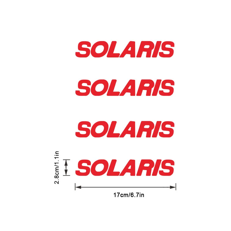 

4pcs Car Stickers for Hyundai Solaris Waterproof Car Decal Vinyl Sticker Exterior Accessories