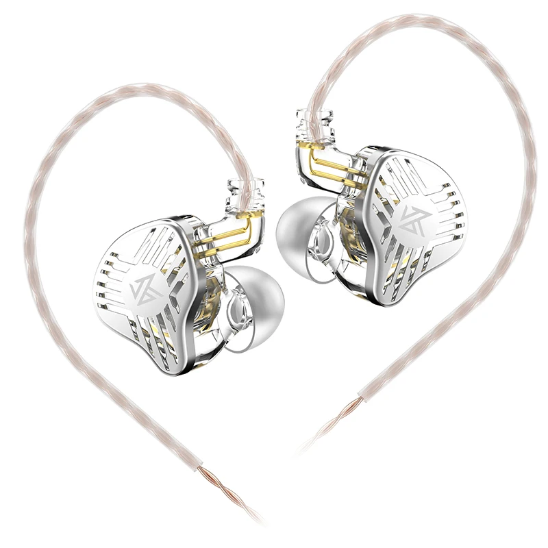 Динамические наушники-вкладыши KZ EDS Hi-Fi Спортивная металлическая гарнитура с