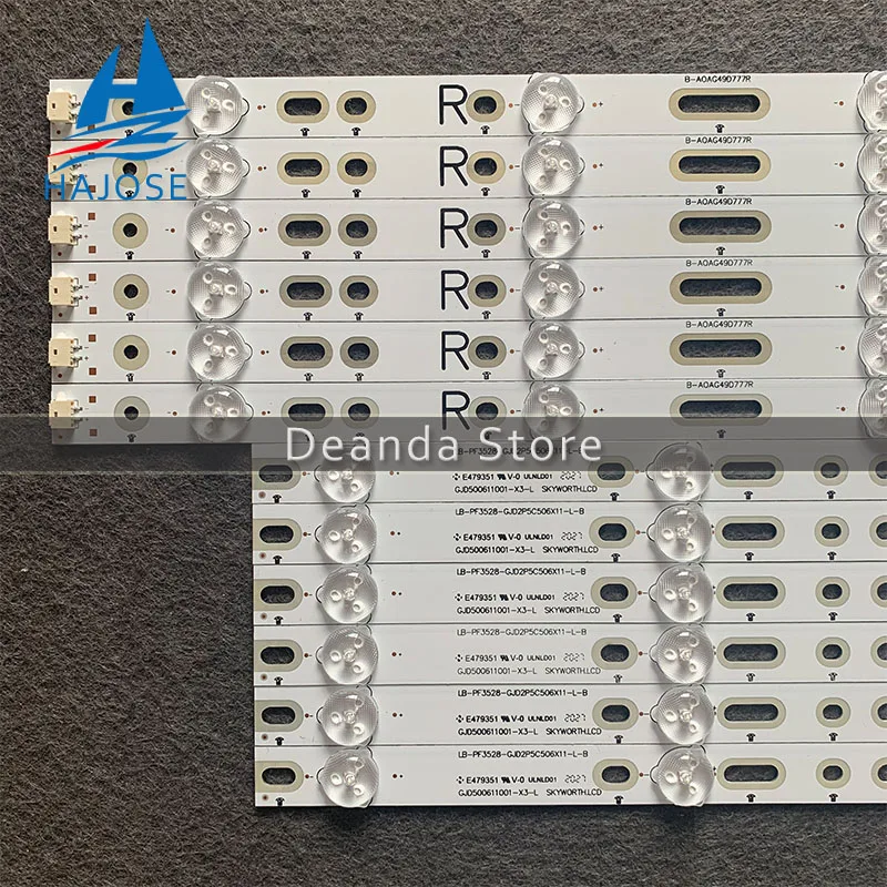 Светодиодный подсветка полосы GJ-2K15-XM-D2P5C1-490-D611-C1 для Фил ips 49PUF6701/T3 49PUH4900/88 TPT490U2-EQYSH