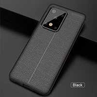 for samsung galaxy s20 plus ultra case leather style tpu luxury silicone bumper anti knock phone cover for samsung s20 fe cases