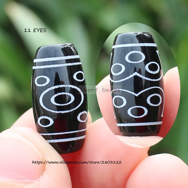 

1Piece, 10x20mm Natural Tibet Dzi Black Agate beads ,many pattern ,For DIYJewelry making! Mixed wholesale for all items !