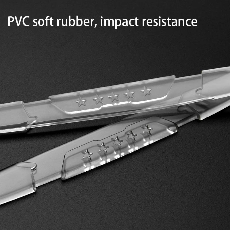 6 шт. автомобиль противоскользящая полоса зеркало прозрачные защитные резиновые