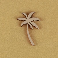 coconut tree shape mascot laser cut christmas decorations silhouette blank unpainted 25 pieces wooden shape 0485
