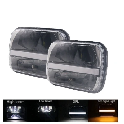 2pcs withDRL Undoeve 1 шт. для Kawasaki zrx 1100 и 1200 7x6 светодиодный фары H4 свет дальнего ближнего света - Цвет: 2pcs withDRL