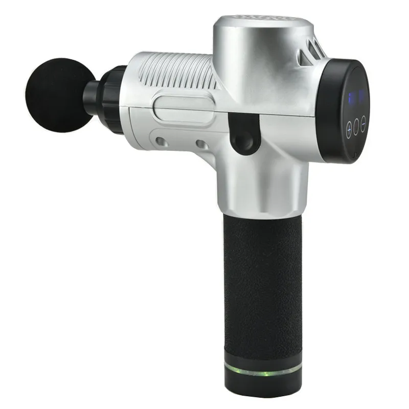 Подробная информация о 30-скоростном массажном пистолете с ЖК-дисплеем ударный