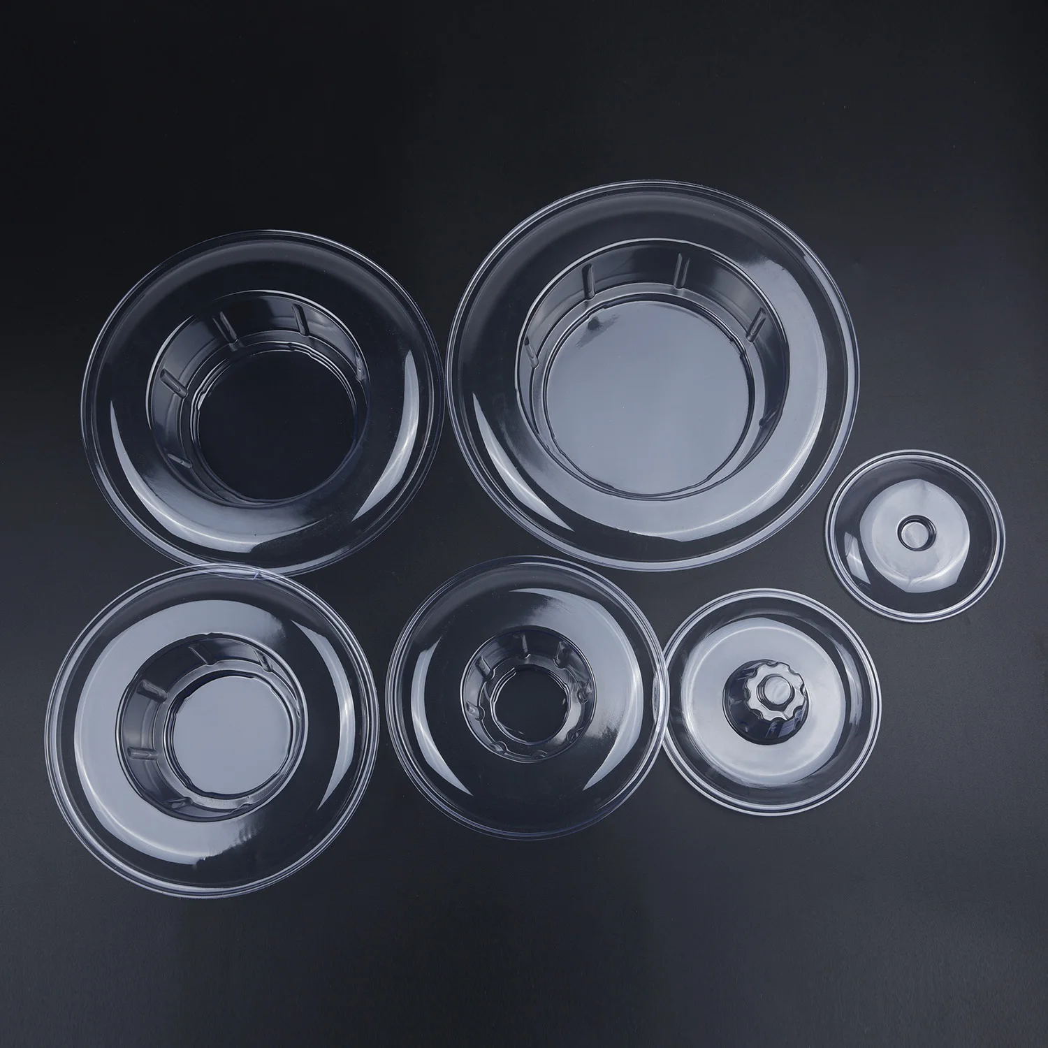 Прозрачная стойка для витрин многоярусная 6 ярусов круглая башня макарон