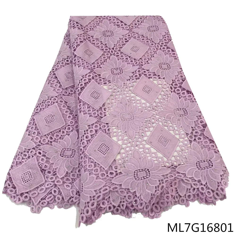

BEAUTIFICAL embroidery nigerian cord lace for dress net tissu african water soluble lace fabrics ML7G168