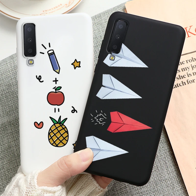 Милый силиконовый чехол для Samsung Galaxy A7 2018 A750 6 0 дюйма защитный телефона A 7 чехлы -