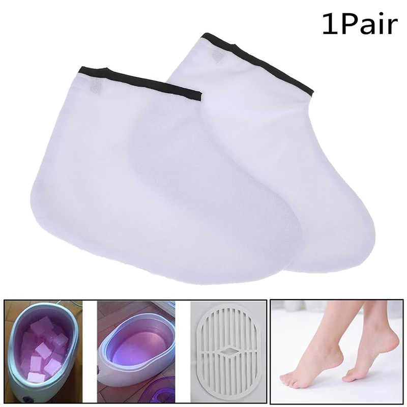 

1Pair Paraffin Wax Protection Foot Mask Gloves Feet Skin Moisturizing Sleeve Whitening Exfoliating Socks Wax Protection Gloves