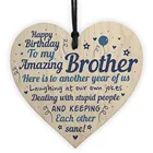 Деревянные подвесные подарки на день рождения брата, надпись на день рождения моего удивительного брата, поделки, Рождественское украшение для дома сделай сам