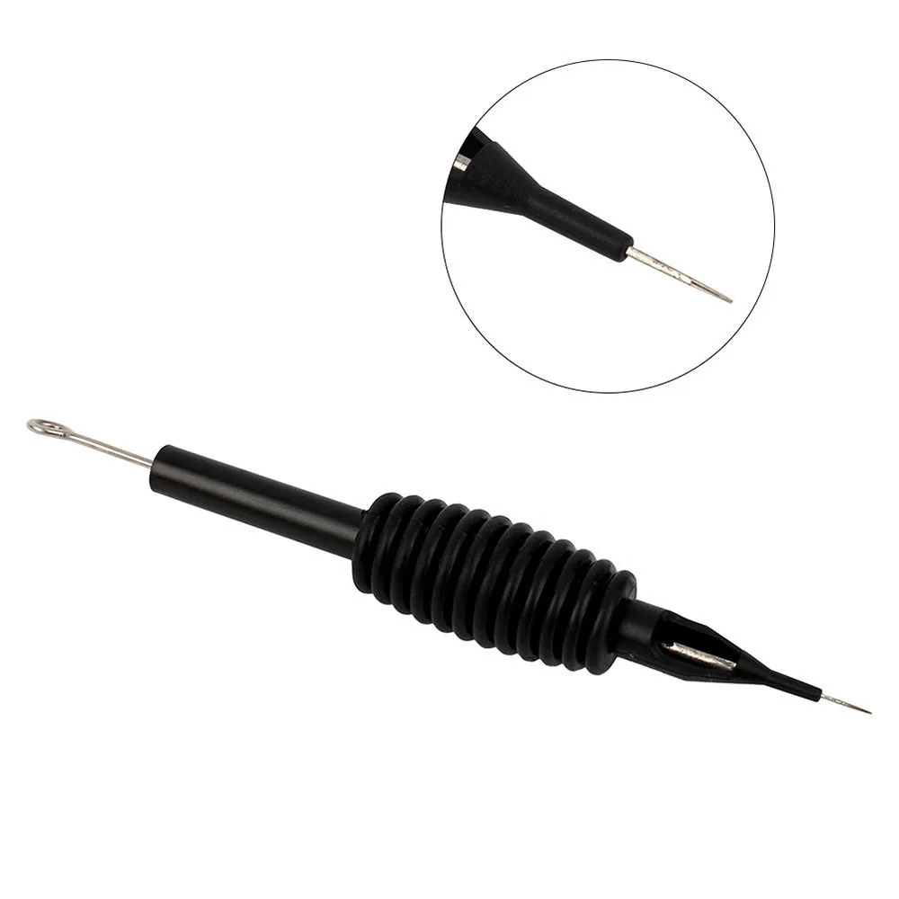 1 шт. Новая Черная одноразовая игла для тату и трубка 3/4 захват (19 мм) 1RL Для