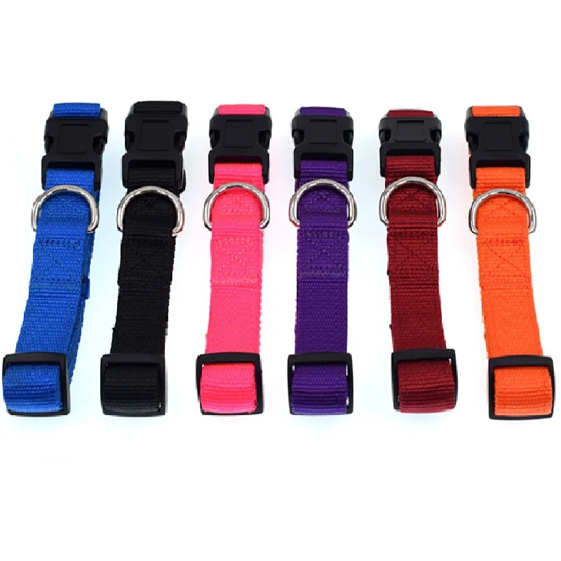 

Оптовая продажа с завода, небольшой логотип на заказ, простой рисунок вегана, нейлоновый ошейник для собак