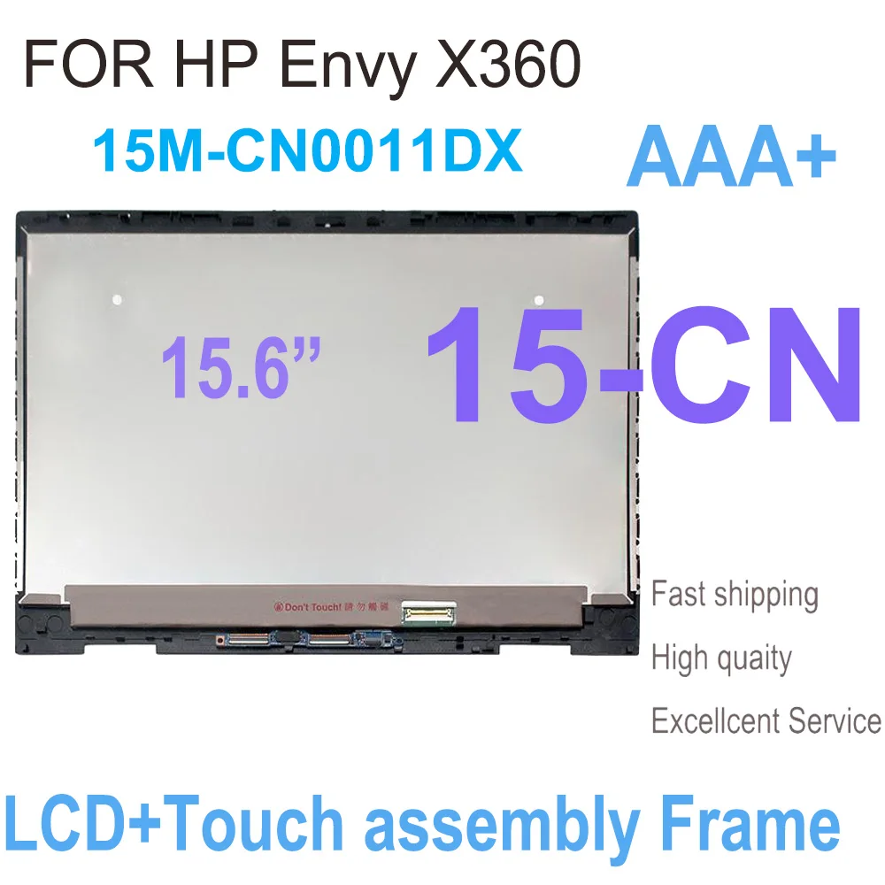 

Original 15.6" LCD Touch Screen Digitizer Assembly for HP ENVY X360 15-CN 15-cn0002TX 15T 15M-CN FHD L20114-001 UHD L20118-001