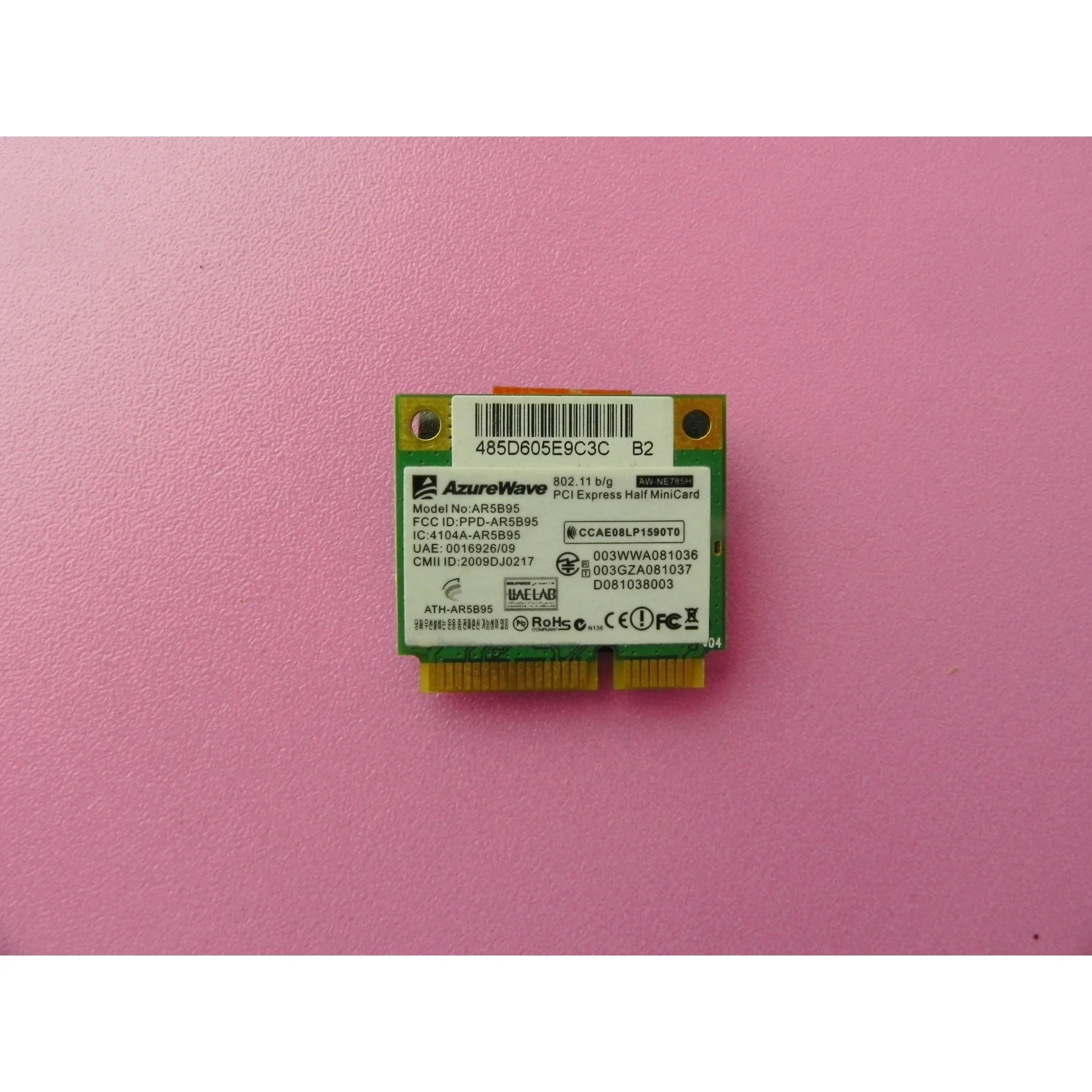Asus A52J Wlan Mini PCI Вай фай модуль AzureWave AR5B95 AW NE785H|Комплектующие для ремонта ноутбуков| |