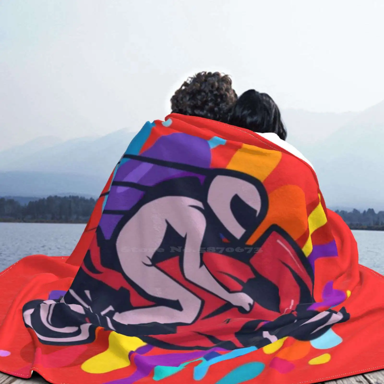 Высококачественное теплое фланелевое одеяло для гоночного велосипеда с