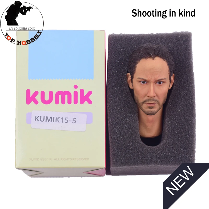 KUMIK KM 15 5 1/6 масштаб мужской головы скульптура Keanu Ривз Europon/Американский Fit 12