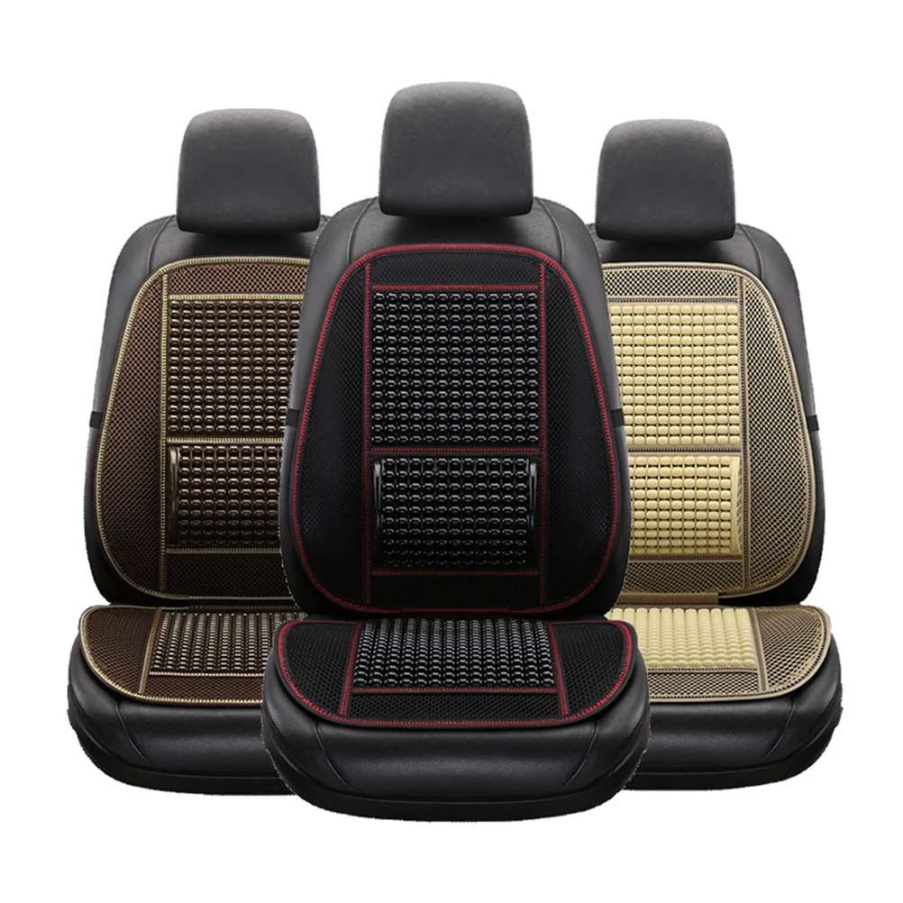 Дышащий Удобный Деревянный бисер комфортный чехол для сиденья автомобиля