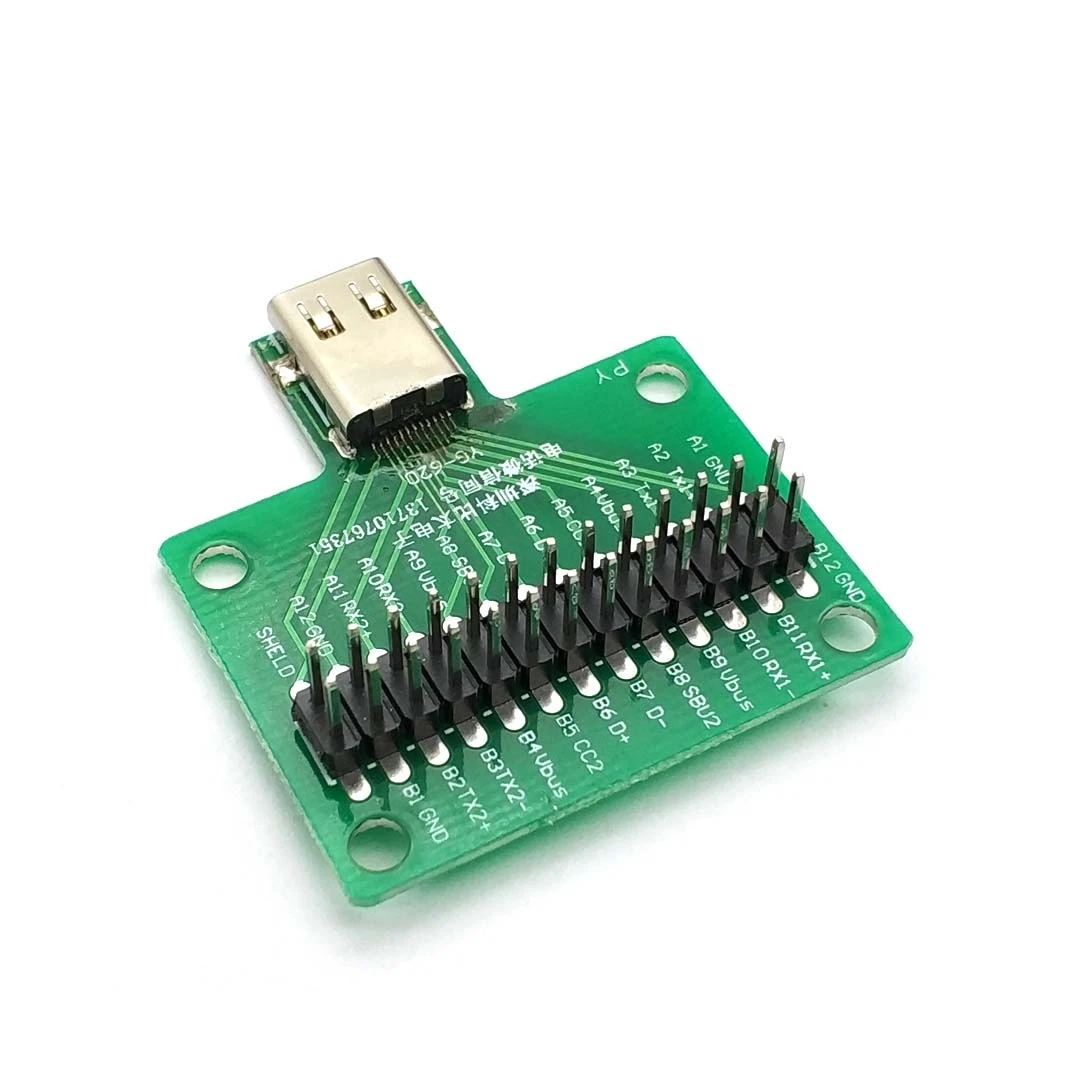 Адаптер розетки с 24 контактами USB 3 1 Тип C для подключения провода и кабеля P