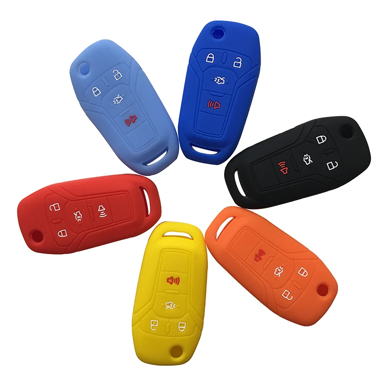 Чехол для автомобильного ключа оболочка кожаный держатель Ford Fusion 2013 2014 2015 Mustang