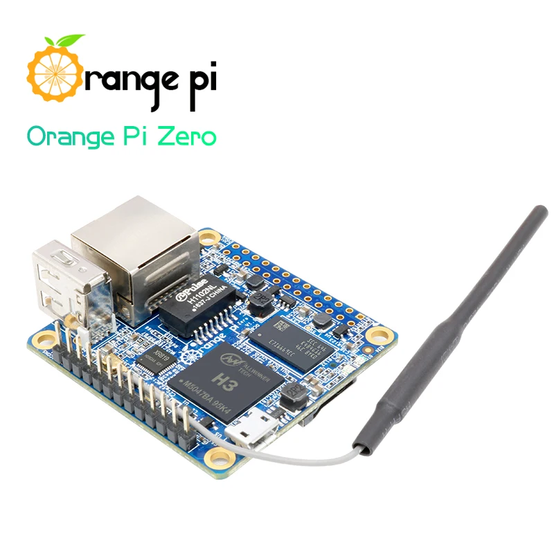 Orange Pi Zero 512 Мб H3 + белый чехол источник питания OTG одноплатный компьютер с открытым